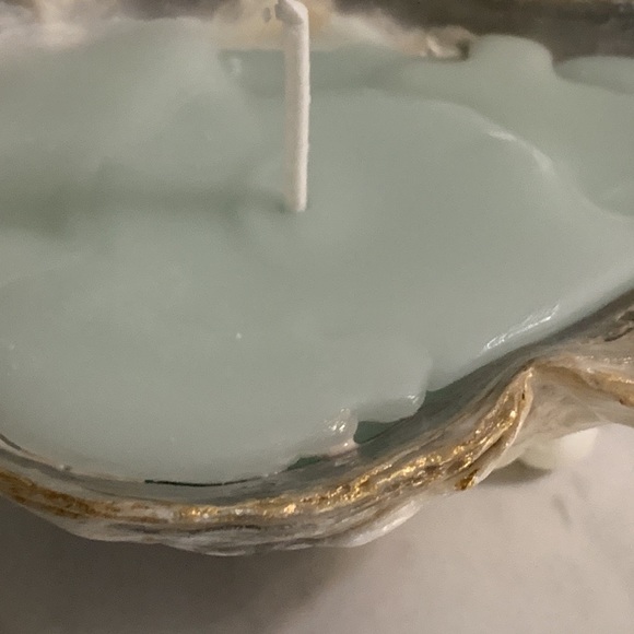 Shabby Chic Boho Shell Decor - Handmade Soy Wax Candle in a Seashell - Picture 10 of 15